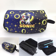 3 Styles Sonic Game Anime Canvas Pencil Bag Pencil Case