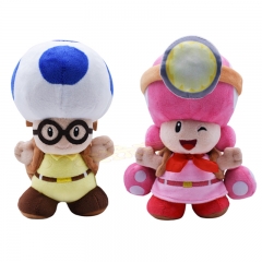 2 Styles 20CM Super Mario Bros. Cartoon Character For Kids Collectible Doll Anime Plush Toy