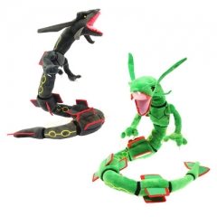 2 Colors 80CM Pokemon Rayquaza Cartoon For Kids Collectible Doll Anime Plush Toy