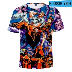 10 Styles JoJo's Bizarre Adventure Customizable Short Sleeves Polyester Anime T-shirt