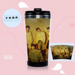 2 Styles K-POP Stray Kids Double Layer Stainless Steel Cup