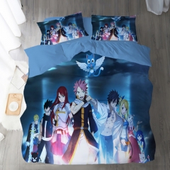 26 Styles Fairy Tail Polyester Material Anime Quilt Duvet Cover+Pillowcase (Set)