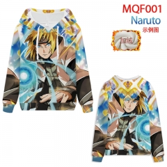 5 Different Styles Naruto Color Printing Plus velvet Hooded Anime Hoodie Thickened Sweater