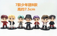 2 Styles  K-POP BTS Bulletproof Boy Scouts Anime PVC Figure Toy (7pcs/set)