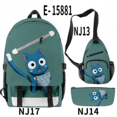 33 Styles Fairy Tail School Backpack Bag+Crossbody Bag+Pencil Bag (Set)