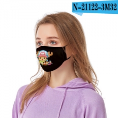21 Styles One Piece For Adult Customizable Cotton Material Anime Face Dust Mask