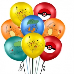 5 Styles Pokemon Pattern Decorative For Party Anime Latex Balloon (100pcs/set)