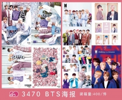 K-POP BTS Bulletproof Boy Scouts Printing Collectible Paper Anime Poster (Set)
