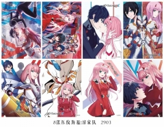 DARLING in the FRANXX Cartoon Printing Collectible Paper Anime Poster (Set)
