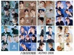 K-POP ASTRO Cartoon Printing Collectible Paper Anime Poster (Set)