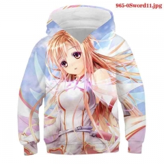 25 Styles Sword Art Online | SAO Cosplay 3D Color Child Anime Hoodie