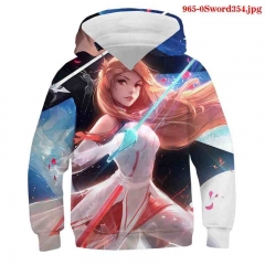 20 Styles Sword Art Online | SAO Cosplay 3D Color Child Anime Hoodie