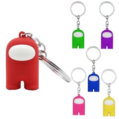 6 Colors Among Us Popular Game Collectible Anime PVC Figure Keychain (6pcs/set)