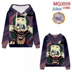Joker 3D Color Printing Hooded Anime Hoodie Thickened Sweater