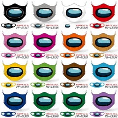 25 Styles Among us Color Printing Ice Silk Mask