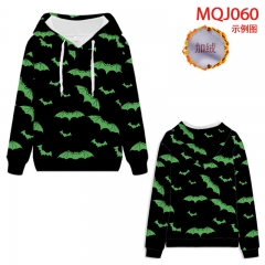 2 Styles 3D Color Printing Hooded Anime Hoodie Thickened Sweater