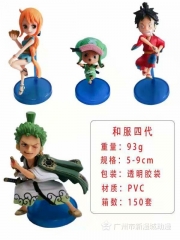 4pcs/Set One Piece Anime PVC Figure Toy