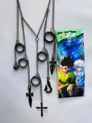 HUNTER×HUNTER Cartoon Decoration Anime Alloy Necklace with Ring