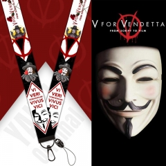 4 Styles V for Vendetta Collectible Anime Phone Strap