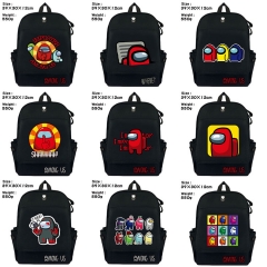 12 Styles Among Us Game Pattern Canvas Anime Backpack School Bag
