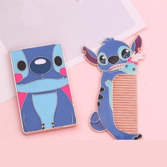 Lilo & Stitch Pattern For Girls Cute Anime Mirror and Comb