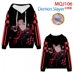 10 Styles Demon Slayer: Kimetsu no Yaiba Color Printing Hooded Anime Hoodie Thickened Sweater