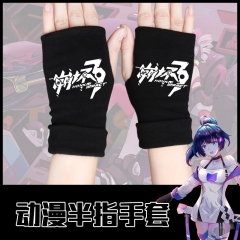 7 Styles Honkai Impact Warm Comfortable Anime Half Finger Gloves