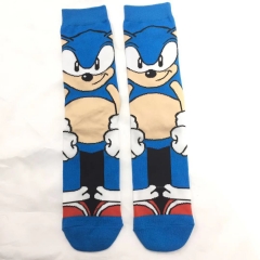 Sonic Unisex Cartoon Pattern Anime Long Socks