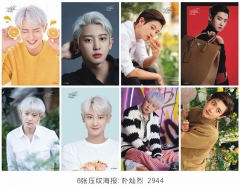 K-POP EXO Park Chanyeol Korean Star Printing Collection Paper Posters (8pcs/set)