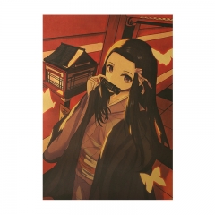Demon Slayer: Kimetsu no Yaiba Home Decoration Retro Kraft Paper Anime Poster