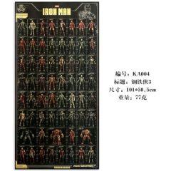 Iron Man Home Decoration Retro Kraft Paper Anime Poster