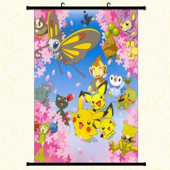 Pokemon Cartoon Wallscrolls Waterproof Anime Wallscrolls 30*45cm 60*40cm 60*90cm