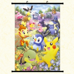 Pokemon Cartoon Wallscrolls Waterproof Anime Wallscrolls 30*45cm 60*40cm 60*90cm