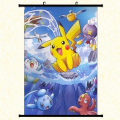 Pokemon Cartoon Wallscrolls Waterproof Anime Wallscrolls 30*45cm 60*40cm 60*90cm