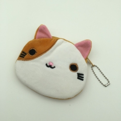 2 Styles Cute Cat Plush Toy Purse Anime Cartoon Wallet