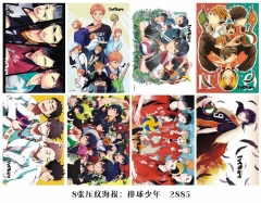 Haikyuu Printing Collection Anime Paper Posters (8pcs/set)