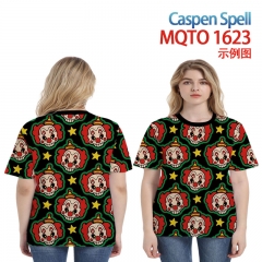 7 Styles Caspen Spell Cartoon 3D Printing Short Sleeve Casual T-shirt (European Sizes)