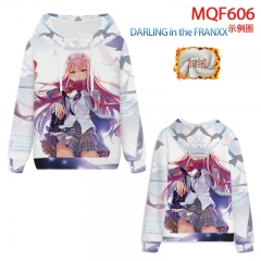 7 Styles Darling in the Franxx Color Printing Hooded Anime Hoodie ( Thick )