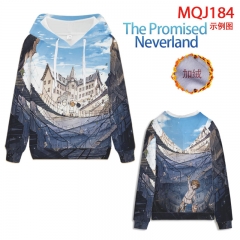 11 Styles The Promised Neverland European size Plus Velvet Anime Hoodie