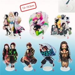 7 Styles Demon Slayer Acrylic Anime Plastic Crafts