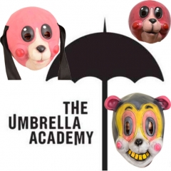 3 Styles The Umbrella Academy Latex Material Headgear Anime Mask
