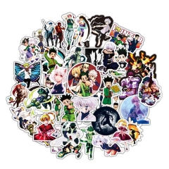 50pcs/set Hunter x Hunter Cartoon Waterproof Decoration Kawaii Anime PVC Luggage Stickers