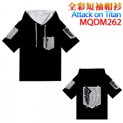 Attack on Titan Color Printing Hooded T-shirt