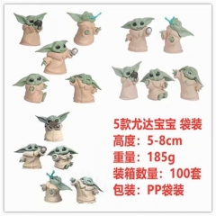 Star War Baby Yoda Anime PVC Figure Toy 5PCS/Set