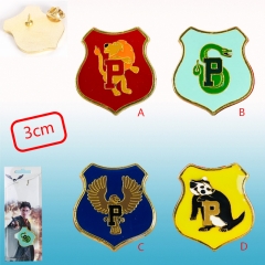 4 Styles Harry Potter Anime Brooch and Pin