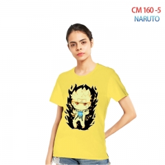 20 Styles Naruto Color Printing Anime Cotton T shirt For Women