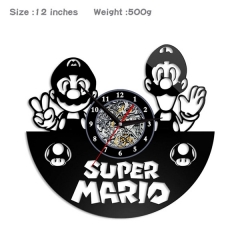 Super Mario PVC Anime Wall Clock Wall Decorative Picture