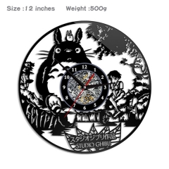 2 Styles Totoro PVC Anime Wall Clock Wall Decorative Picture