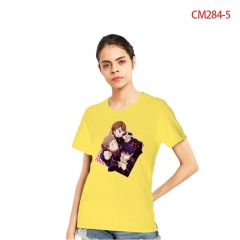 20 Styles Jujutsu Kaisen Color Printing Anime Cotton T shirt For Women