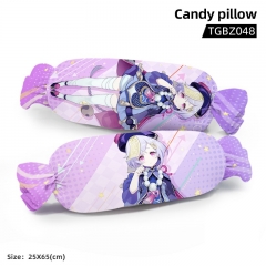 Genshin Impact QiQi Cartoon Cosplay Candy Shape Plush Stuffed Doll Cushion Pillow